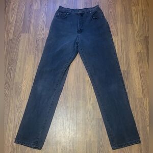 Vintage Blue Zone 90s Black Denim Jeans Made in Canada Womens 28 B69